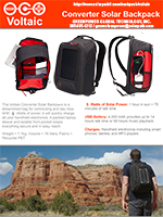 voltaic converter solar backpack